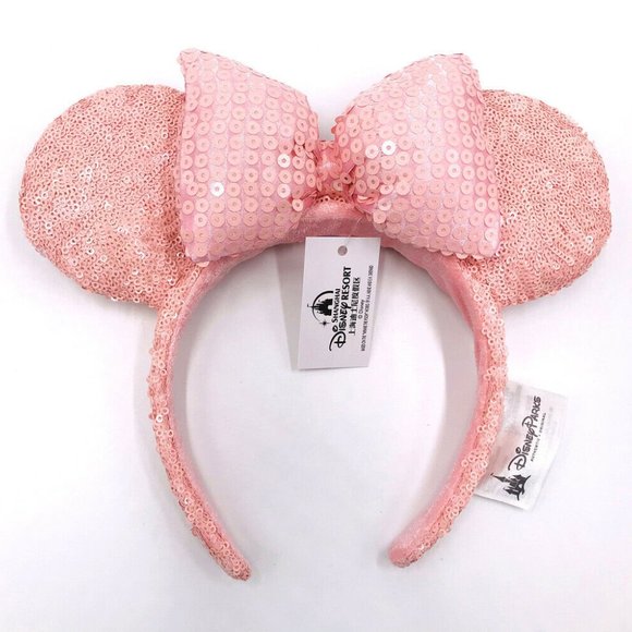 NEW Disney Parks Millennial Pink Sequin Headband - Picture 2 of 6